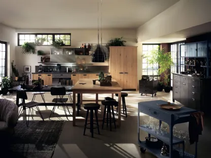 Cucina Moderna Diesel Social Kitchen 01 in Rovere Nodato di Scavolini