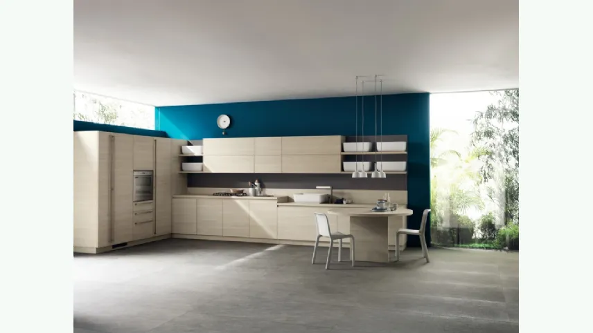 Cucina Moderna Qi in Olmo Kuuki di Scavolini