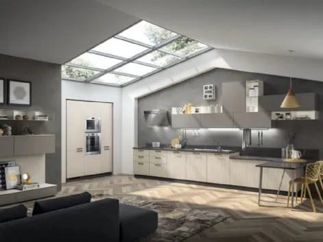 Cucina Sax Noce Neutral e Polvere di Scavolini