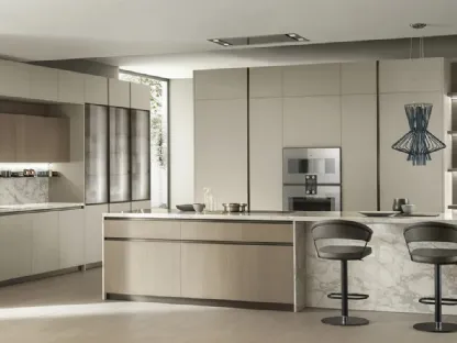 Cucina DeLinea in Oleomalta Lima e Rovere Dune di Scavolini