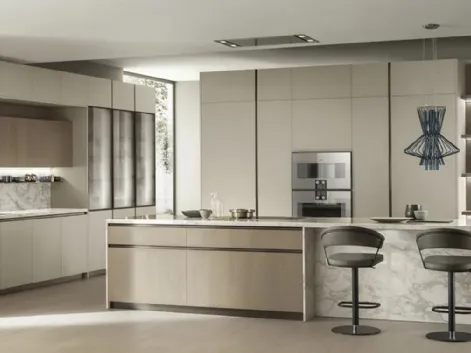 Cucina DeLinea in Oleomalta Lima e Rovere Dune di Scavolini